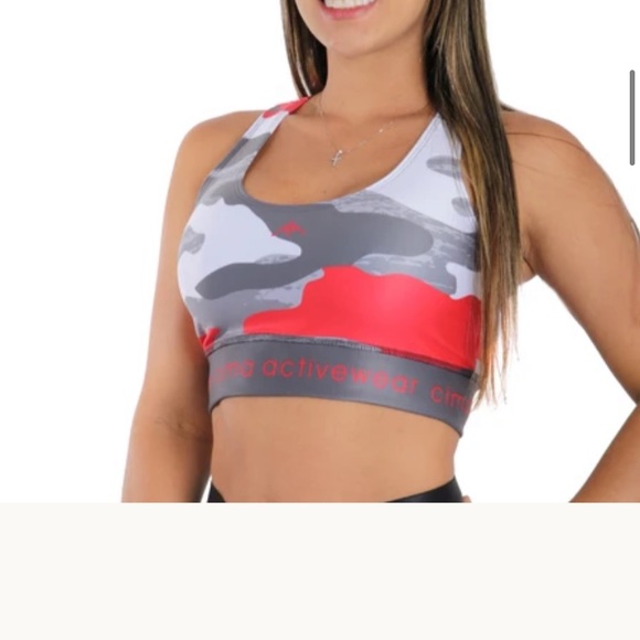 NWT Activewear Black Sport Bra One Size - Picture 4 of 5